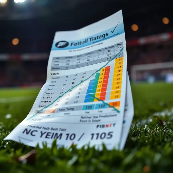Enhancing Score Predictions through Betting Insights A close-up of a football betting slip with highlighted odds and match outcomes