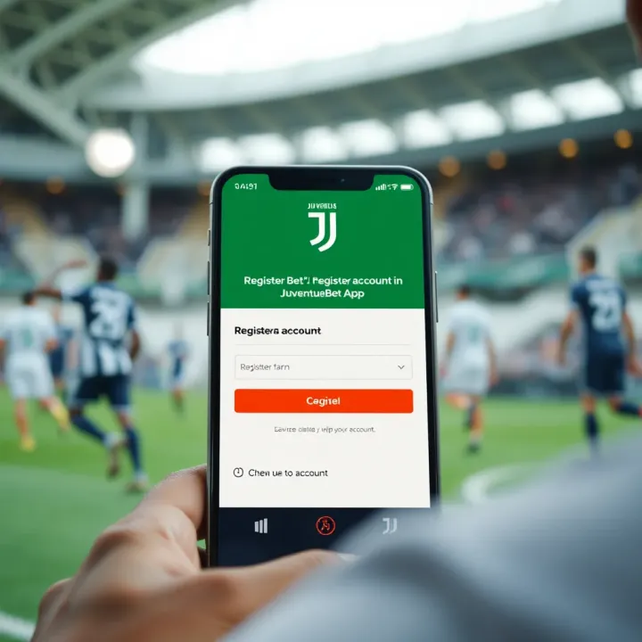 User interface showing registration form on JuventusBet app in Nigeria