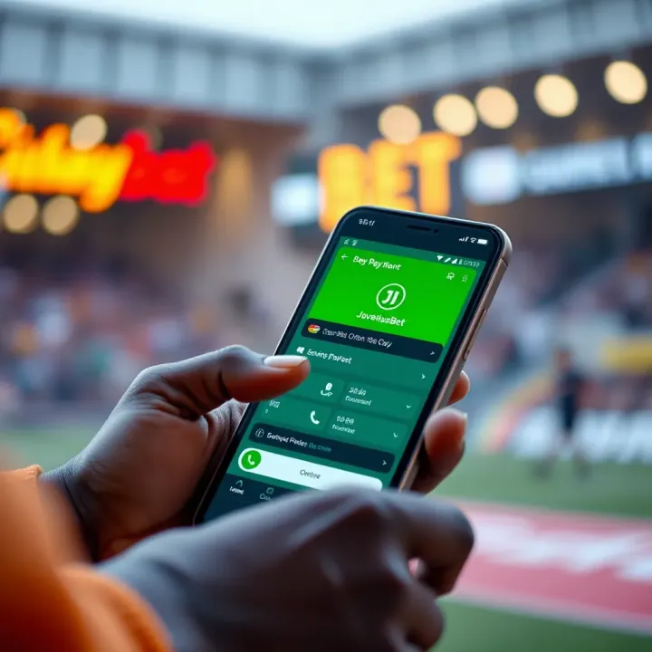 Illustration of secure mobile payment options available for Nigerian bettors on JuventusBet platform