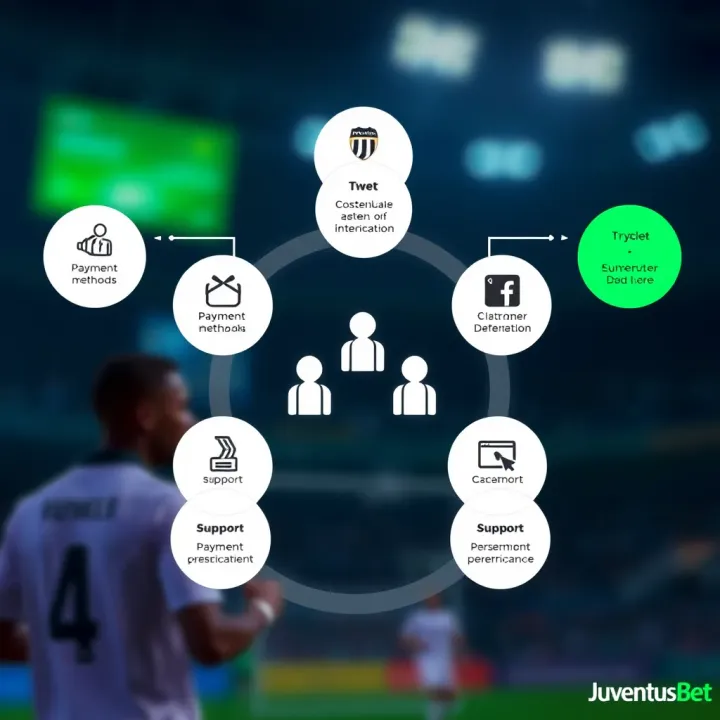 Secure Payment and Support Services for Nigerian JuventusBet Users Diagram showing secure payment methods and customer support options for JuventusBet users in Nigeria