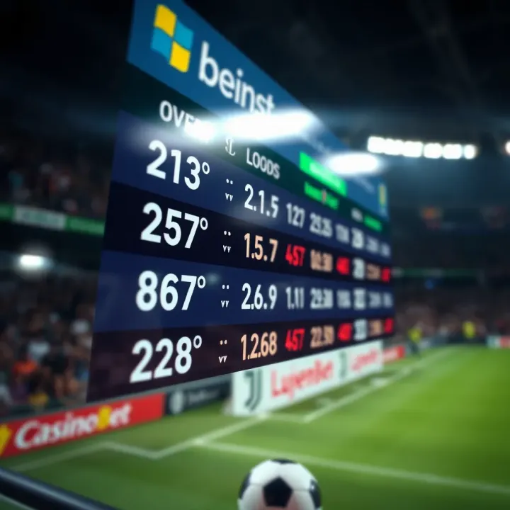 Insights into Betting Odds and Risk Strategies on JuventusBet Betting odds displayed on a digital screen illustrating fluctuating values