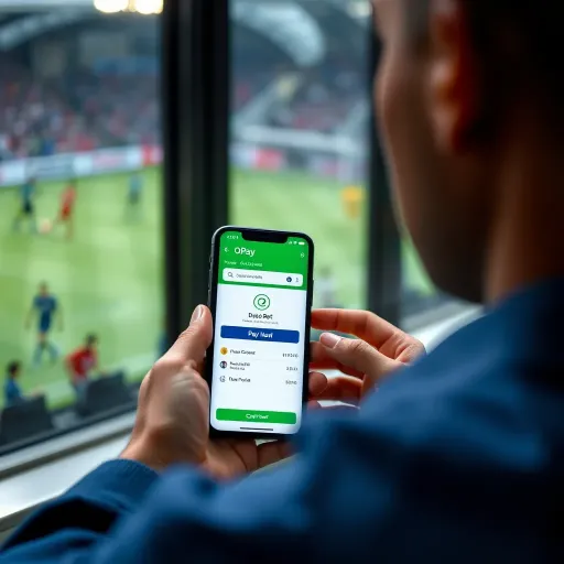 Smartphone displaying OPay mobile payment app interface