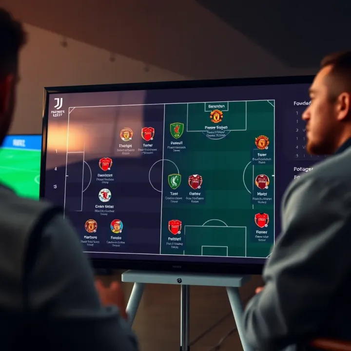 Detailed Tactical Analysis for Premier League Fixtures Tactical board displaying football strategies and player formations for upcoming games