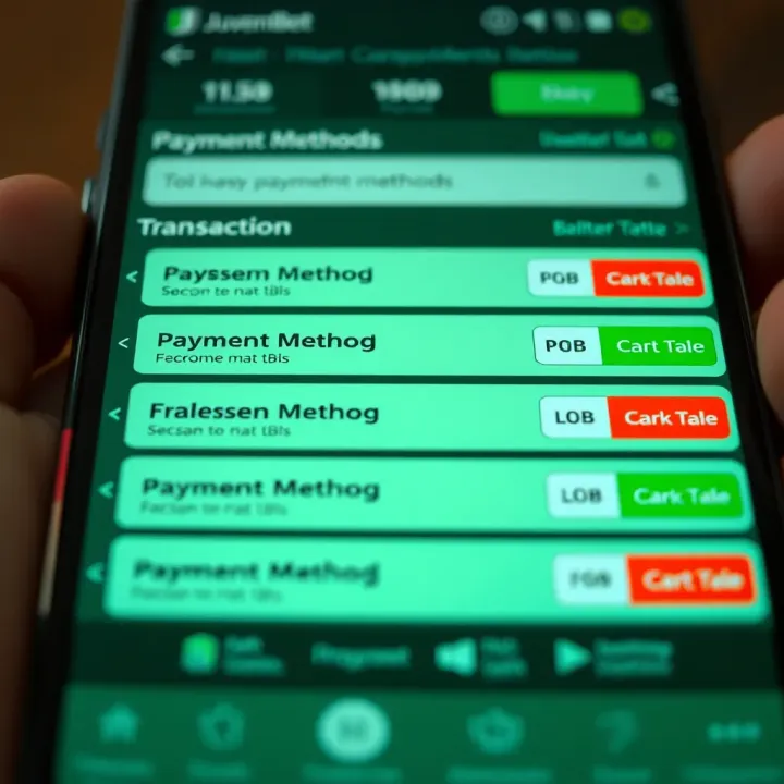 Secure Payment Methods for Nigerian Bettors Secure payment methods for Nigerian users on Juventusbet app showing different transaction options
