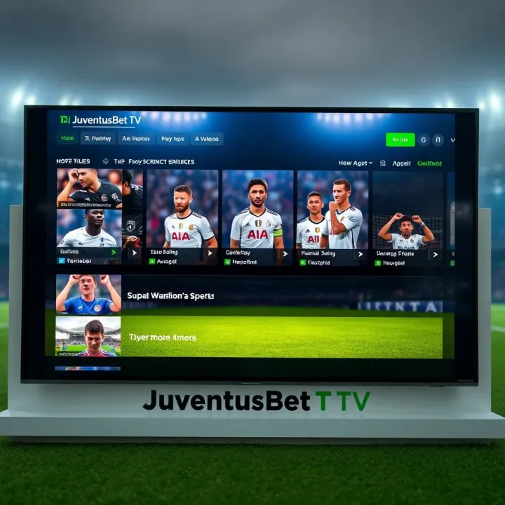 User interface of JuventusBet TV live streaming platform showing various sports events available in Nigeria