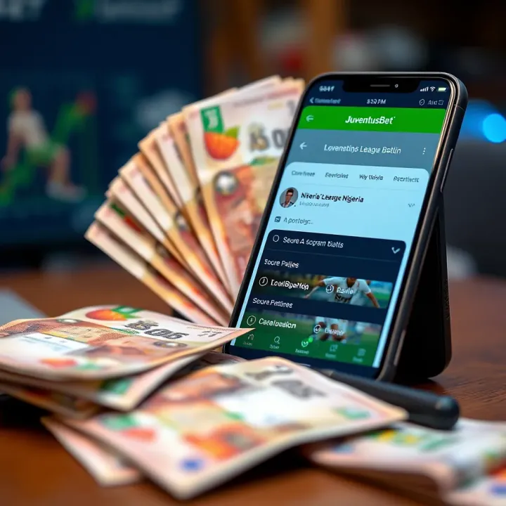 Local Fund Management Tips for Nigerian Punters on JuventusBet Nigerian currency notes and smartphone displaying secure JuventusBet betting options